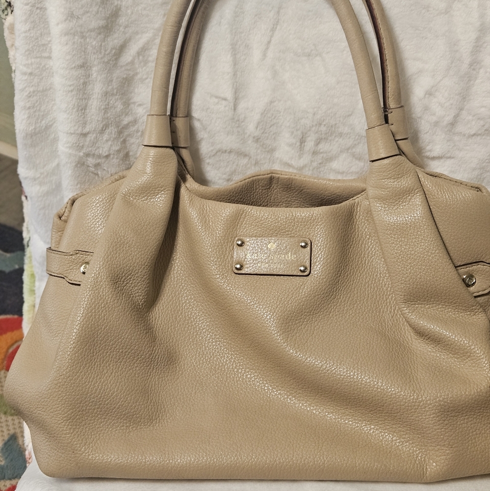 Kate Spade Pebble Leather Hobo Style Purse Handbag